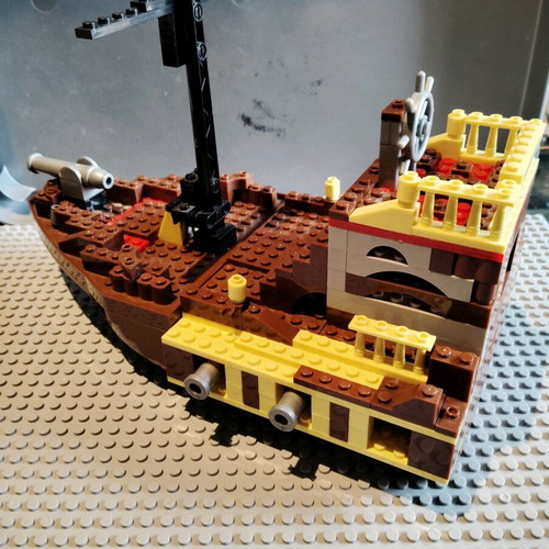Pirate ship like new, Chinese compatible with popular building blocks