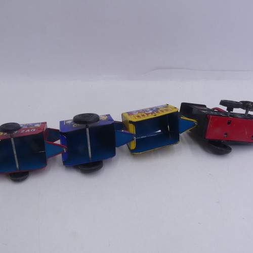 MTU Tin Litho Wind Up Zig Zag Comic Western Express Train Toy used