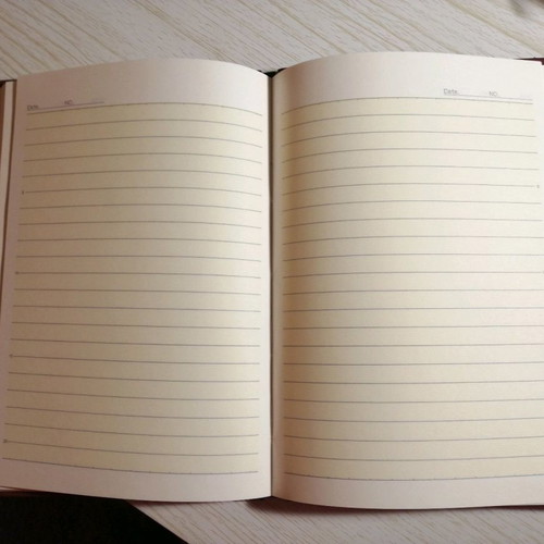 Notebook new 56 pages with hard cover 21x14.5cm