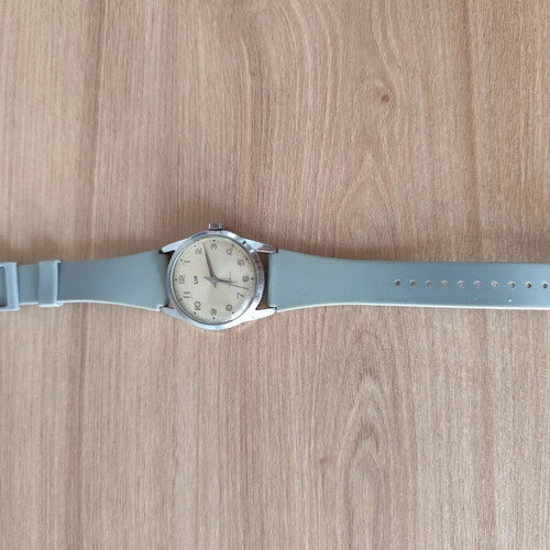Lip Incabloc R23 vintage wristwatch used, mechanical, grey