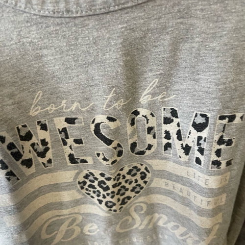 Children's shirt 8 years used, gray, size 128 cm