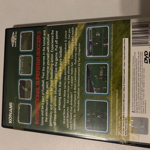 Pro Evolution Soccer 3 and ISS3 used, case and manual bundle