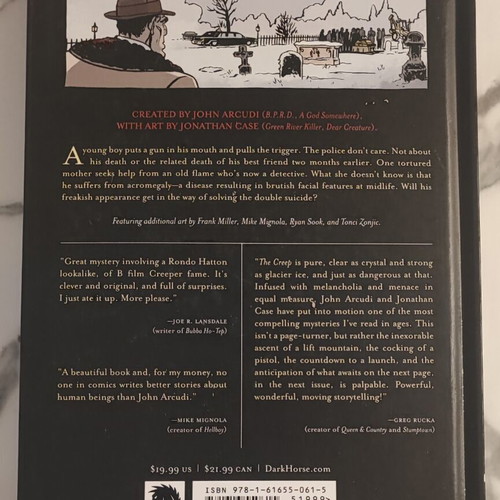 The Creep hardcover graphic novel like new