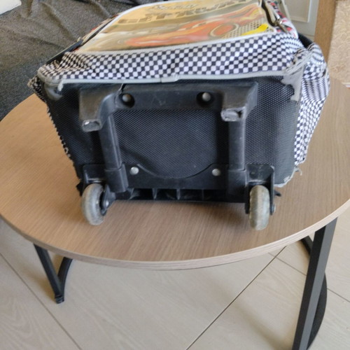 Lightning McQueen school trolley bag used