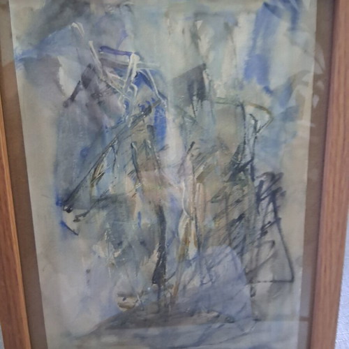 Painting "Karavia" framed, like new, 22×27cm