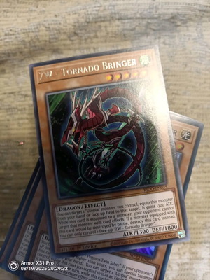 Yu-Gi-Oh ZW Tornado Bringer card like new