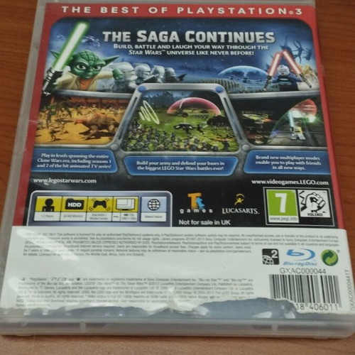 Lego Star Wars III PlayStation 3 used, worn cover