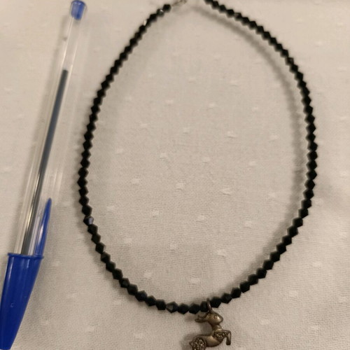 Necklace silver 925 new with crystals