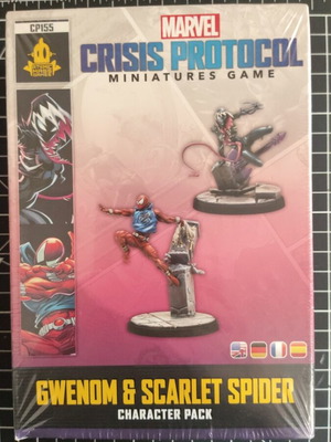 Marvel Crisis Protocol Gwenom and Scarlet Spider character pack