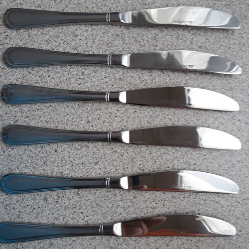 Inoxpran butter knives used, pack of 6 pieces