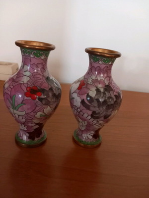 Decorative vases like new, set of 2, 15 cm