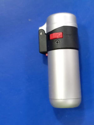 Jet flame lighter large silver refillable windproof new