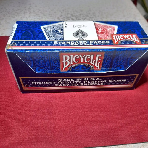 Bicycle Standard playing cards box red color new
