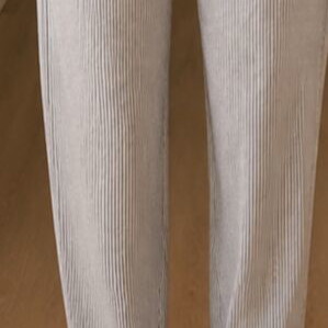 Striped pants with belt used, straight fit, H&M, size S