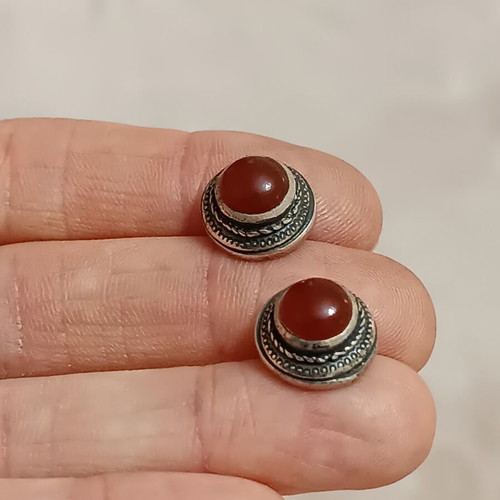 Silver 925 earrings with semi-precious stone like new