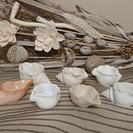 Handmade summer gypsum decorations for jewelry and candles