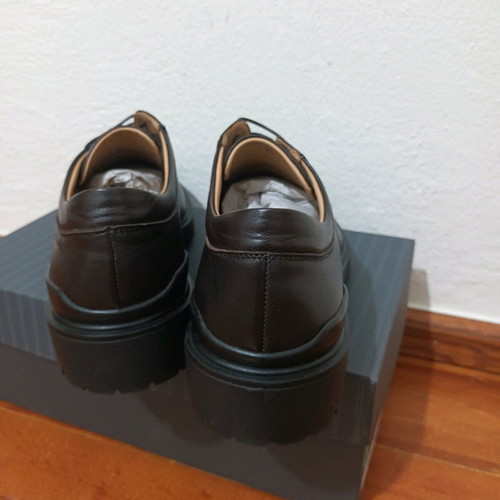 Giovanni Conti leather brown derby shoes new, size 41