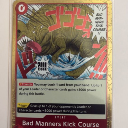 One Piece card Bad Manners Kick Course like new