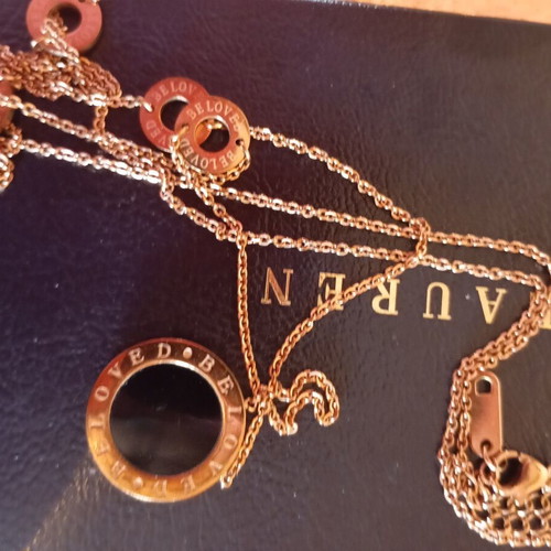 Beloved necklace chain 82 cm new, gold tone