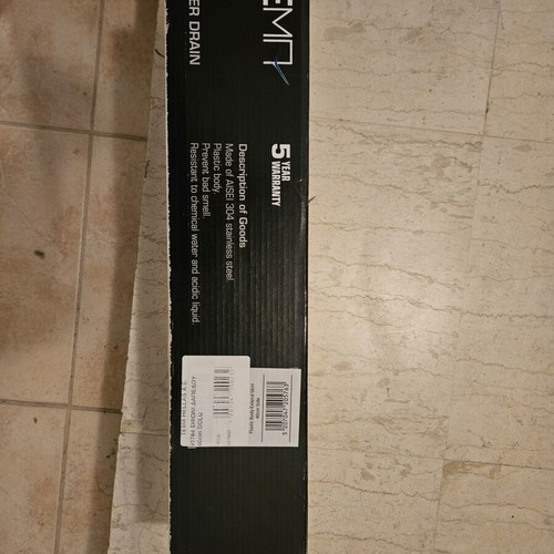 Linear shower drain 40 cm new