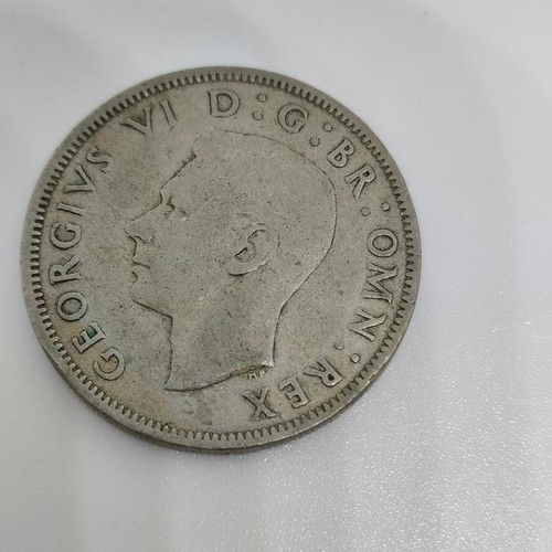 British coin Two Shillings 1948 like new, King George VI