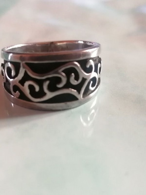 Silver 925 ring with helical shapes new size 59.5