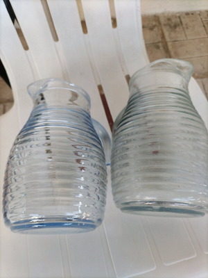 Glass pitchers used