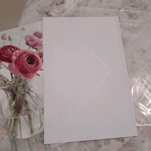 Peonies postcard new with envelope