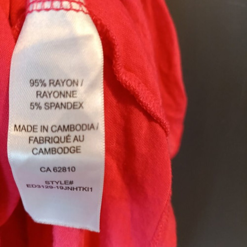 Ricki's Plus Size Tunic XL-XXL in Bright Pink with Pleats, New