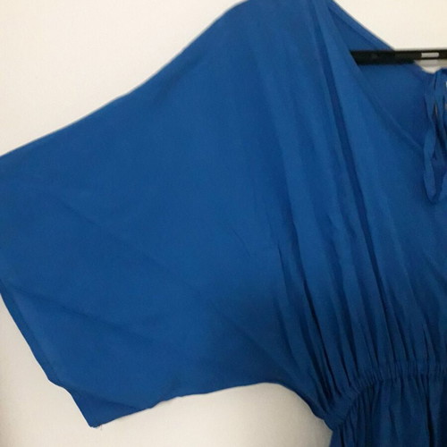 Plus Size φόρεμα μπλέ γυναικείο XXL καινούργιο, μακρύ με λάστιχο στη μέση