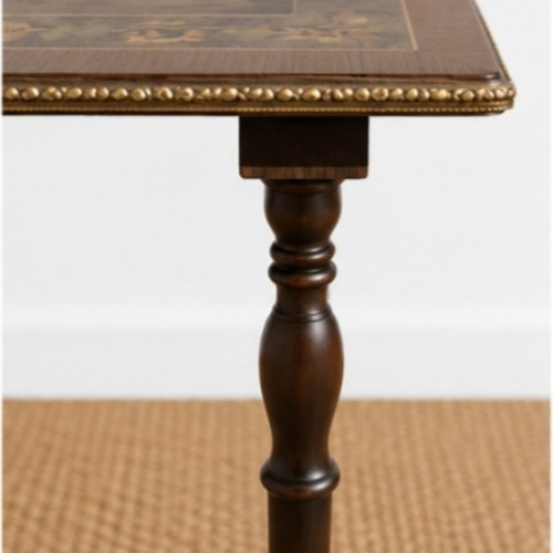 Classic side table with marquetry vintage, like new