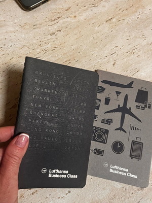 Moleskine A6 notebook set of 2 Lufthansa Business Class new