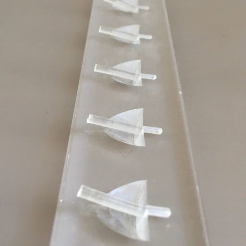 Ring holder for 6 rings used, plexiglass