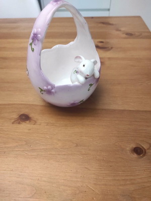 Easter basket ceramic