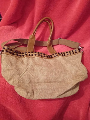 Handbag like new, beige