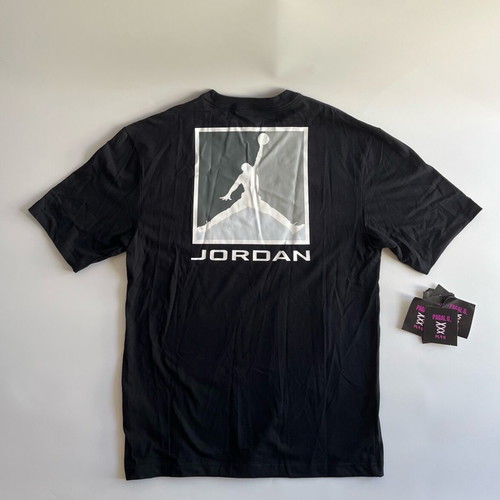 Jordan Nike Air Jordan black short-sleeve shirt new, size S/M oversized