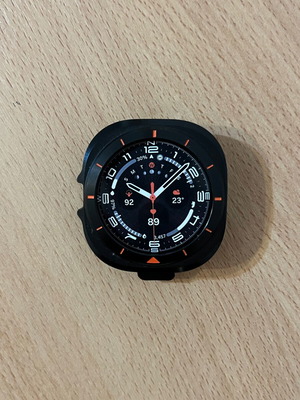 Samsung Galaxy Watch Ultra 47mm Protective Case Cover new, black with orange accents