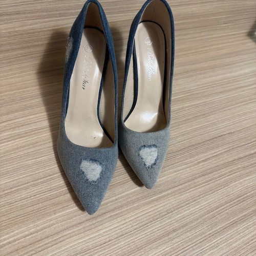 Jeans heels like new, size 37, worn once