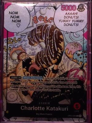 One Piece TCG Leader Foil Alternative Charlotte Katakuri like new