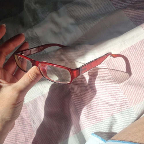 Vintage Dior eyeglasses used, red with myopia lenses