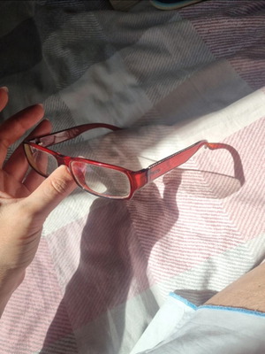 Vintage Dior eyeglasses used, red with myopia lenses