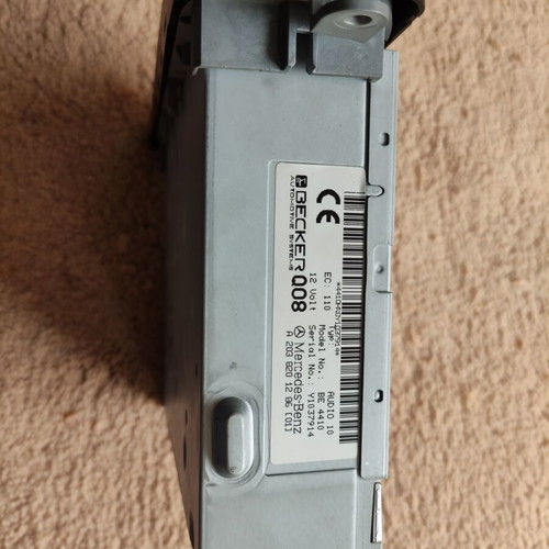Mercedes Benz W203 Becker Q08 car stereo used with RDS and CD player