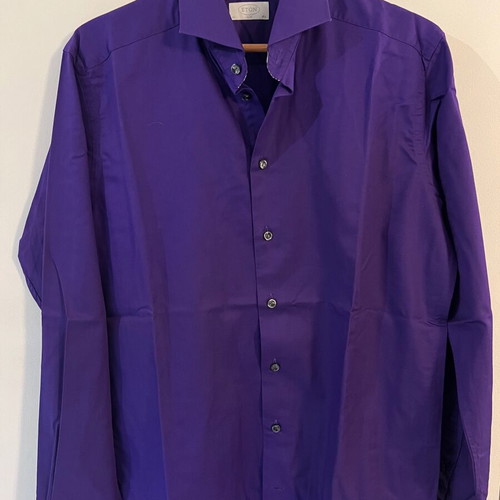 Eton shirt like new, purple, size L