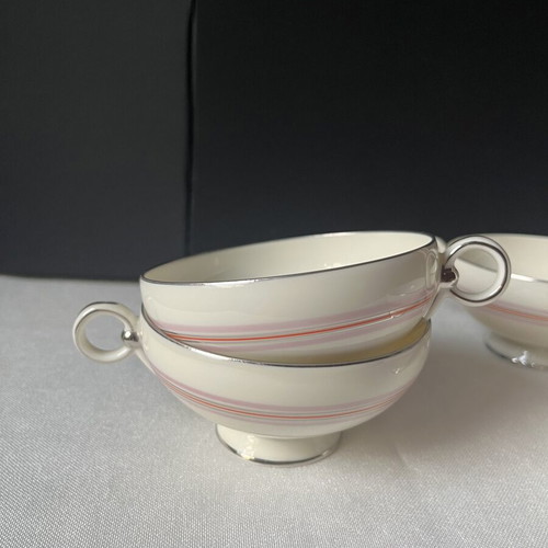 Pirkenhammer vintage porcelain tea cups set of 4 like new