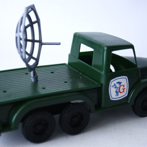 Vintage 70's Greek military truck with radar 17cm Grecostyl new
