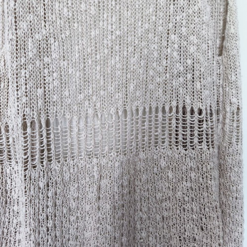 Attrattivo knitted summer vest used, beige, size S