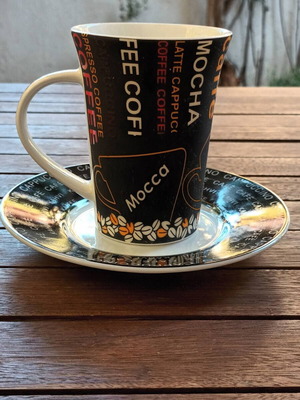 Cappuccino Coffee Cup with Saucer like new