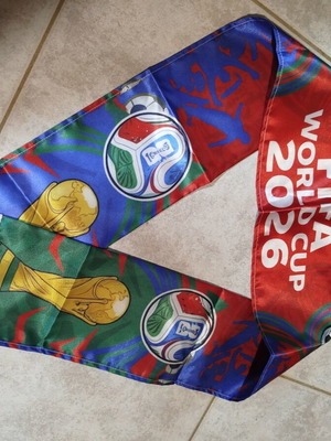 World Cup 2026 Scarf new, authentic polyester