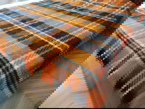 Orange Wool Blanket Throw Bed Cover