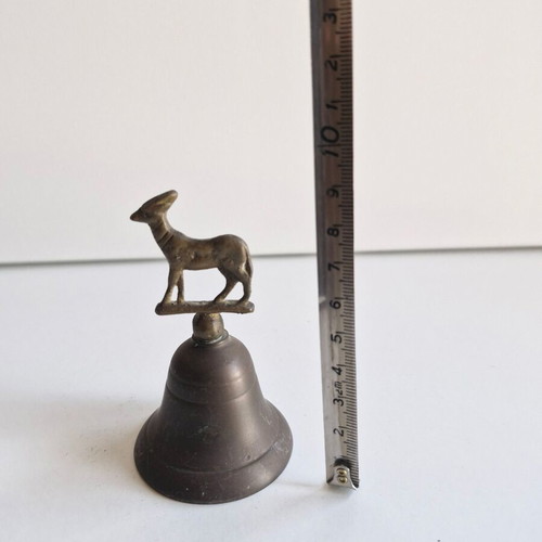 Brass bell used with ram figure decoration